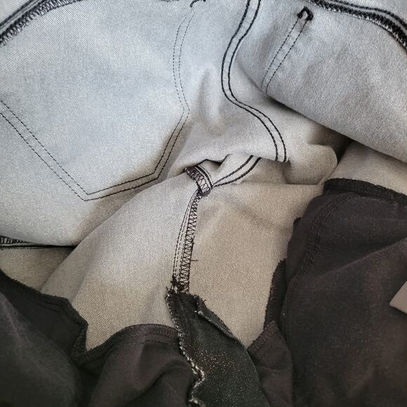 Torrid Sky High Skinny Crop Jean Premium Stretch Black Sparkle Women 14 - Picture 9 of 13